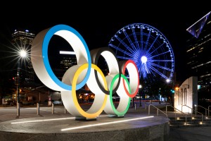 Olympic Rings   The Spectacular at Centennial Park Atlanta 4568